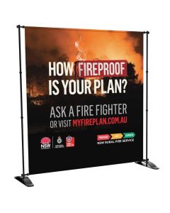 2.4m x 2.4m Step & Repeat Banner