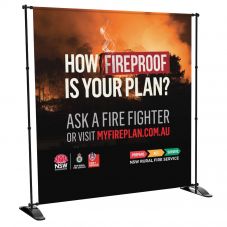 2.4m x 2.4m Step & Repeat Banner