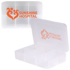 Rectangular 6 Compartment Pill Box